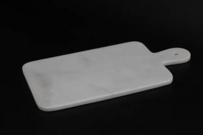 Beyaz Mermer Kesme Tahtası - Büyük 20cm*38cm - 