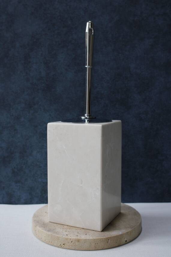 Kare Bej Mermer Klozet Fırçalığı - 1