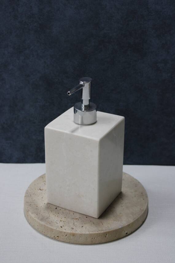 Kare Bej Mermer Sıvı Sabunluk - 2