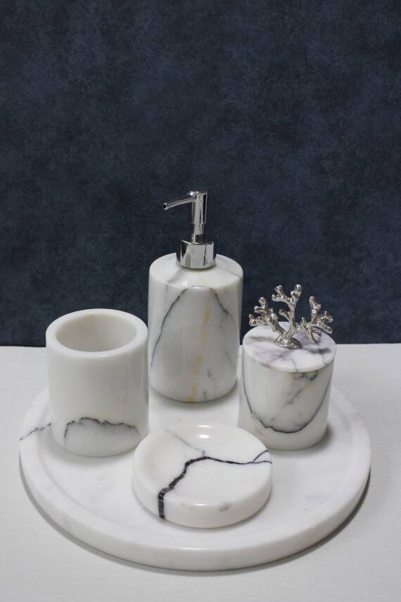 Leylak Mermer 5'li Banyo Seti - 2