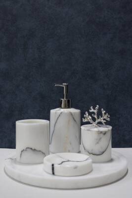 Leylak Mermer 5'li Banyo Seti - 