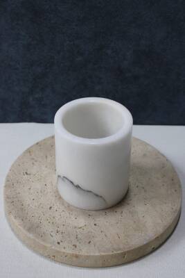 Leylak Mermer Diş Fırçalık - 2