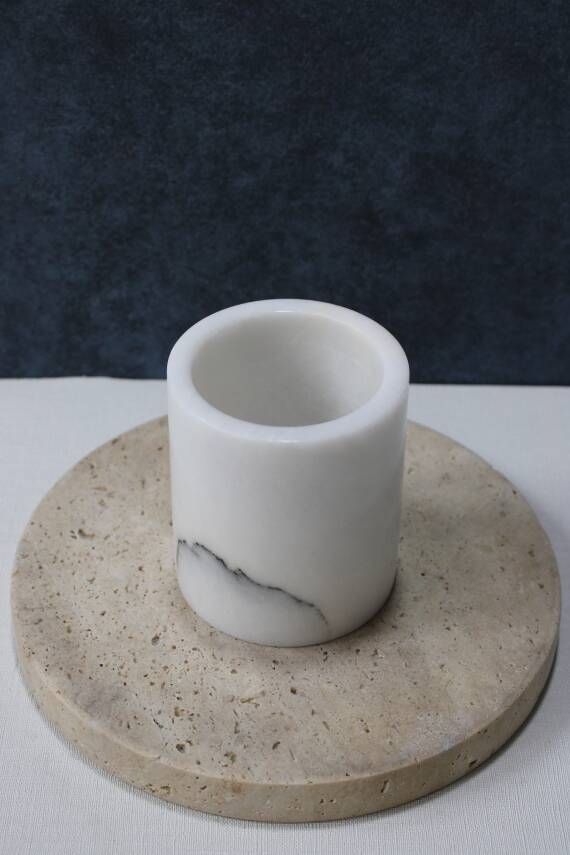 Leylak Mermer Diş Fırçalık - 2