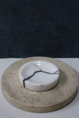 Leylak Mermer Katı Sabunluk - 