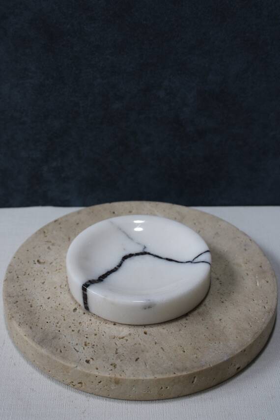 Leylak Mermer Katı Sabunluk - 1