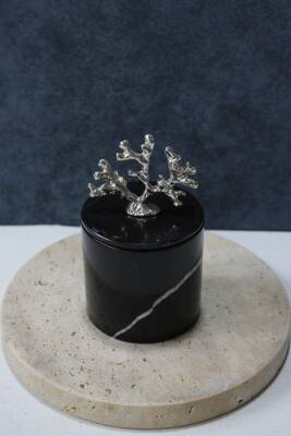 Toros Siyah Mermer Pamuk Kutusu/Pamukluk - 3