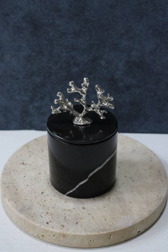 Toros Siyah Mermer Pamuk Kutusu/Pamukluk - 3